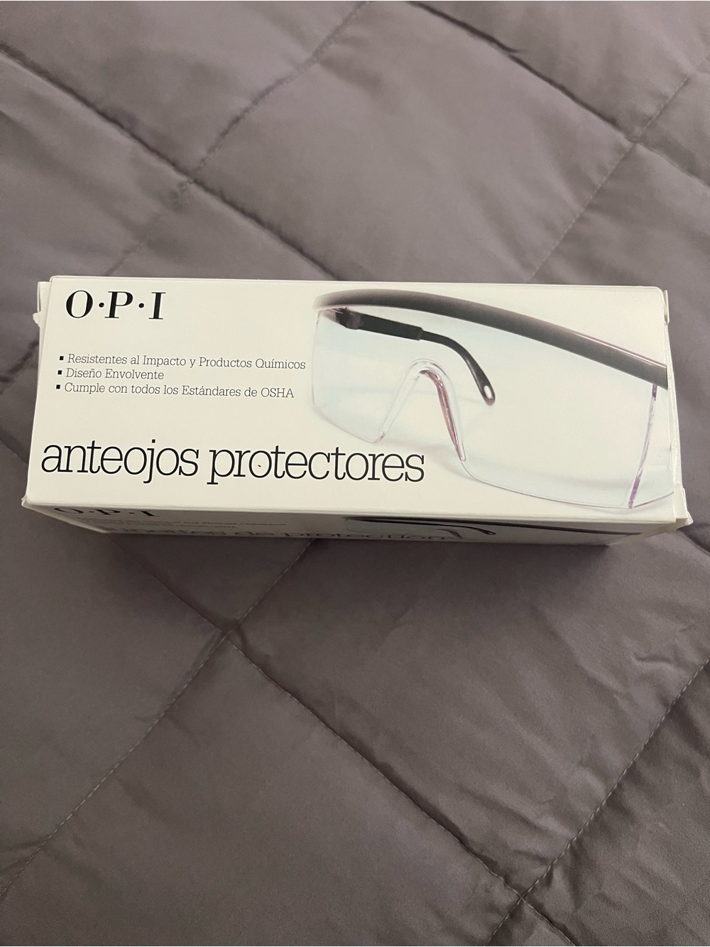 OPI Protective Safety Glasses Clear Lenses with Black Temples